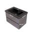 Meuble-lavabo mural de 30 pouces avec comptoir en quartz noir