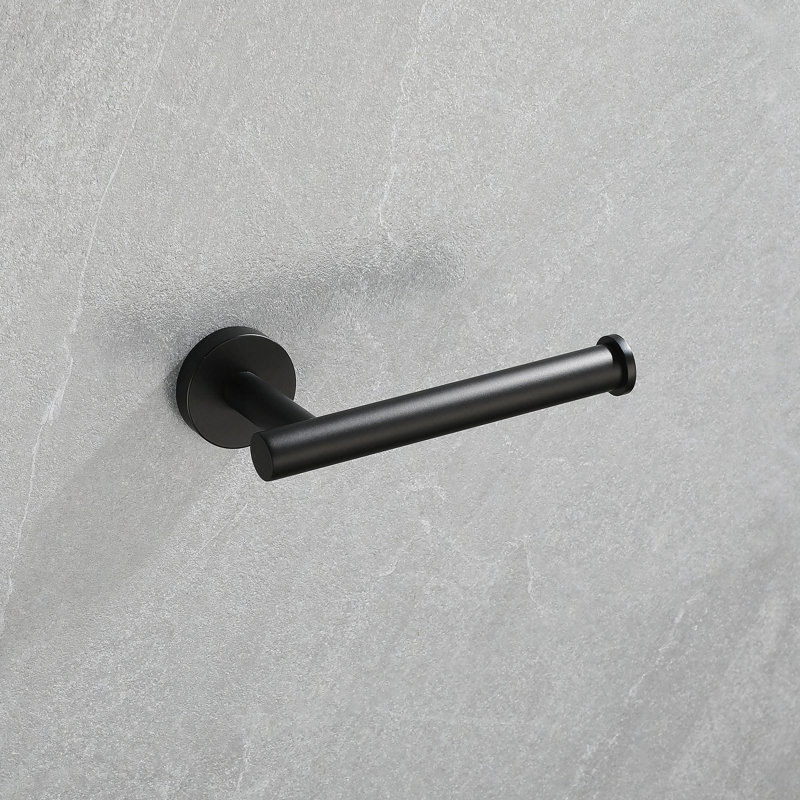 Ensemble de support à serviettes 5 pièces, Noir mat