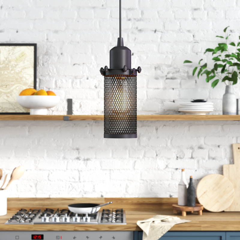 Gavyn 1 - Light Single Pendant, Oil Rubbed Bronze, 10"H x 4.5" W x 4.75" D, LED