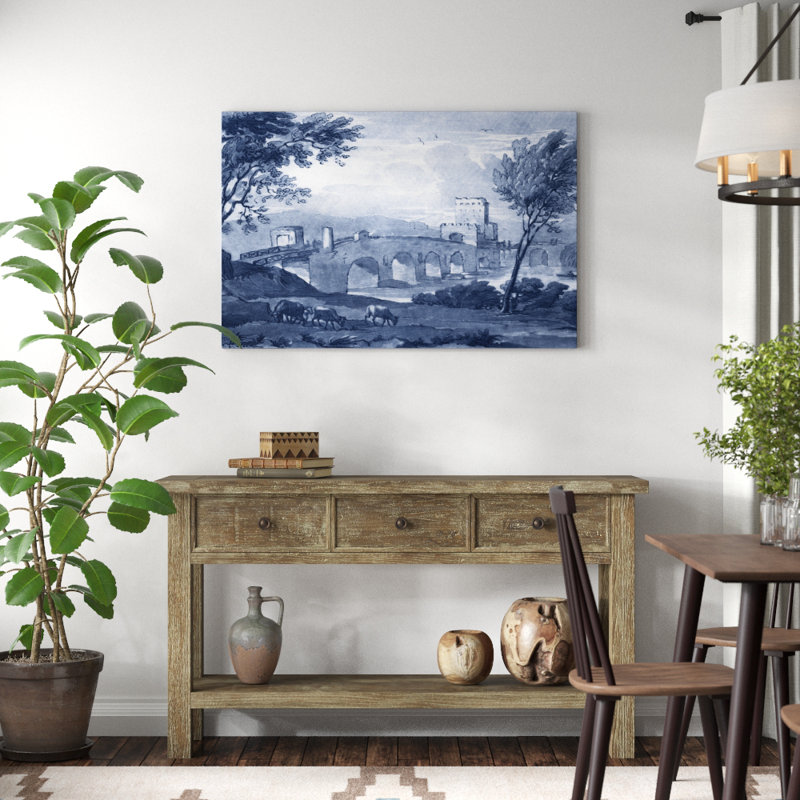 «Pastoral Toile III», peinture sur toile, H 32 po x l 48 po