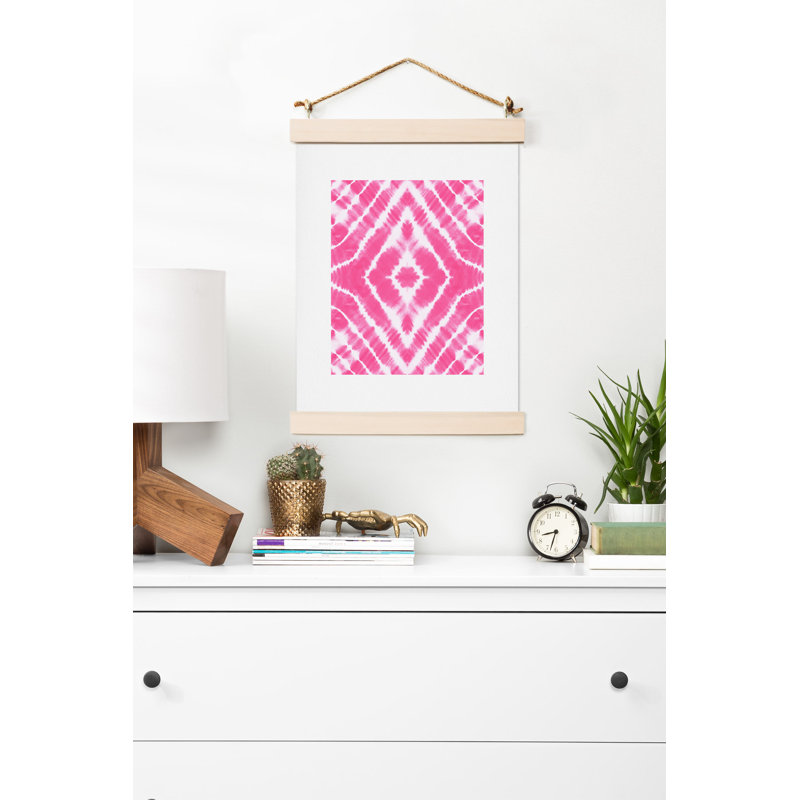 « réveil up call rose chaud », reproduction d’art, H 14 po x l 11 po x P 0,125 po