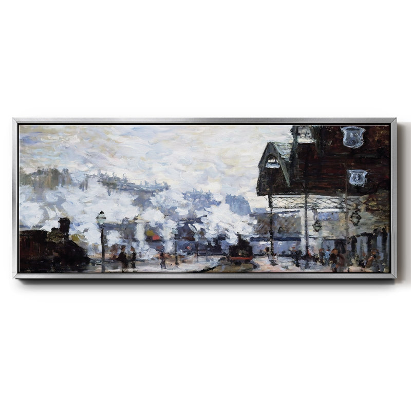 Saint encadré sur toile, Argent, H 20 po x l 50 po x P 1,5 po