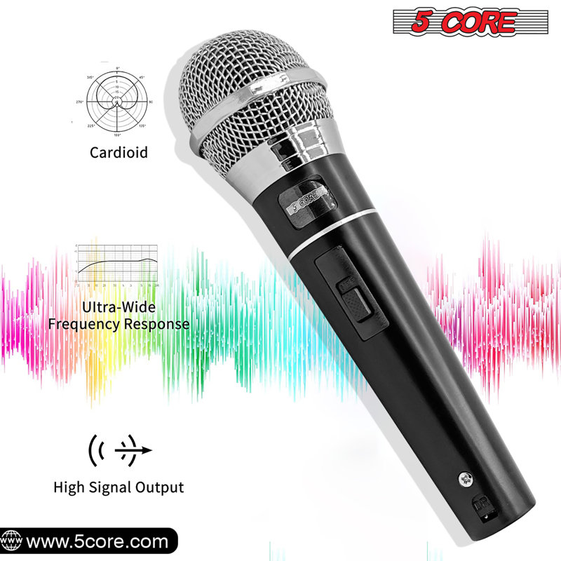 5 Core Microphone XLR Dynamic Karaoke Singing Handheld Microfono Professional Vocal DJ Music Mic