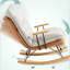 Chaise berçante moderne simple et supérieure-101367879