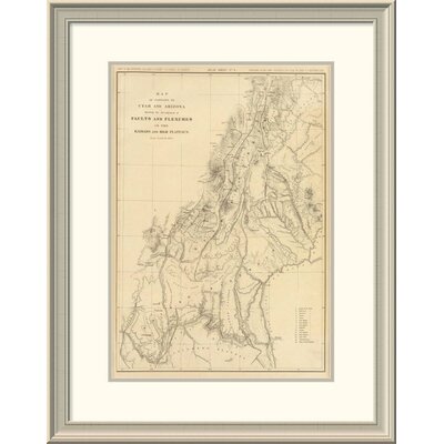 Map of Portions of Utah and Arizona, 1879 - Picture Frame Print -  East Urban Home, EASN3610 39505674