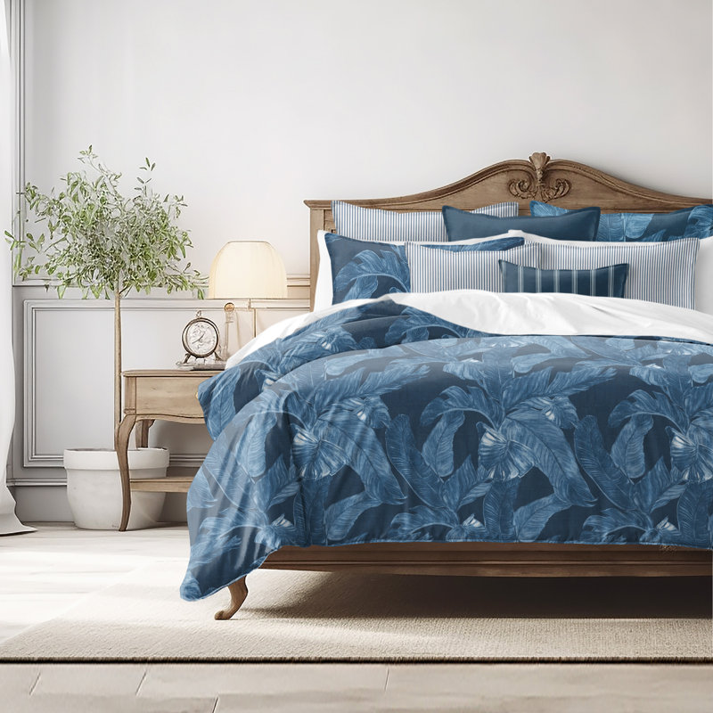 Palomino Denim Cotton Duvet Cover Set, King Duvet Cover + 7 Additional Pieces