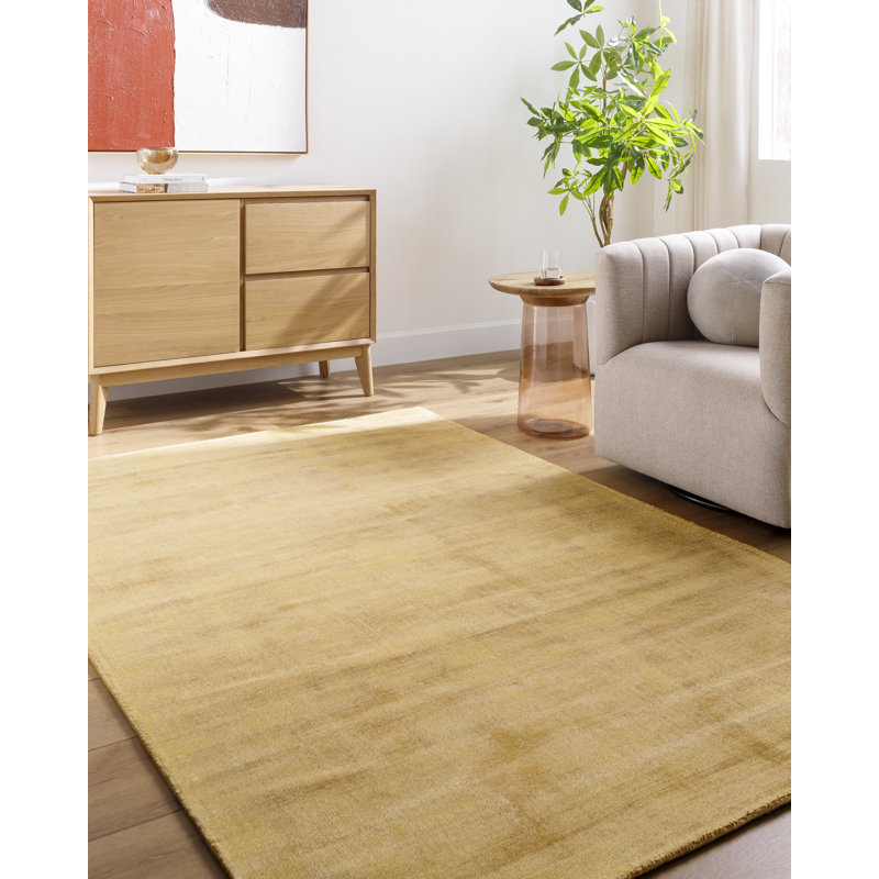 Fennel Hand Loomed Viscose Indoor Rug, Rectangle 9' x 12'