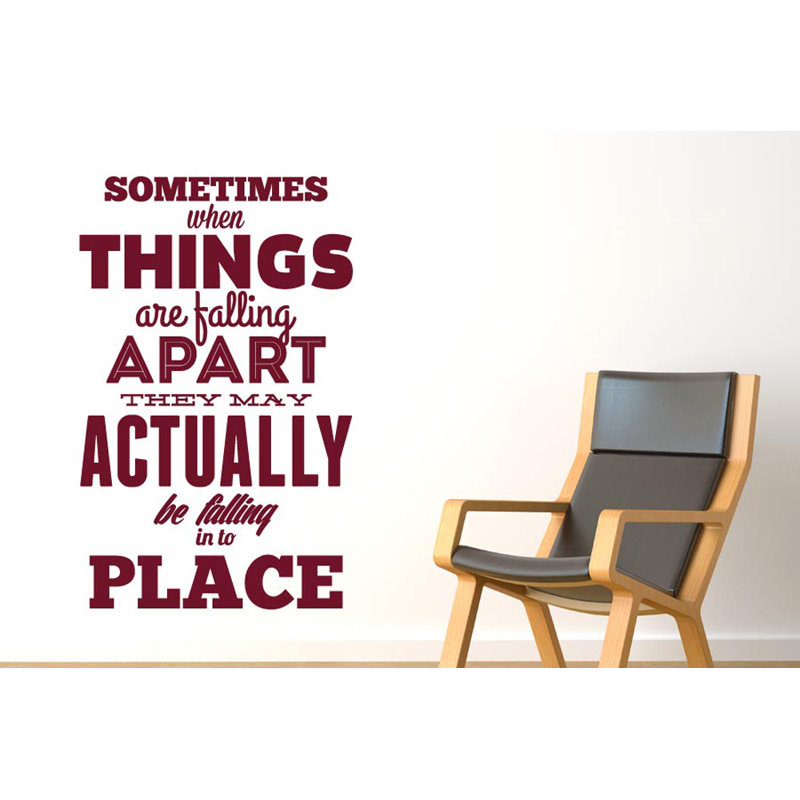 Non-Wall Damaging Wall Decal, Burgundy