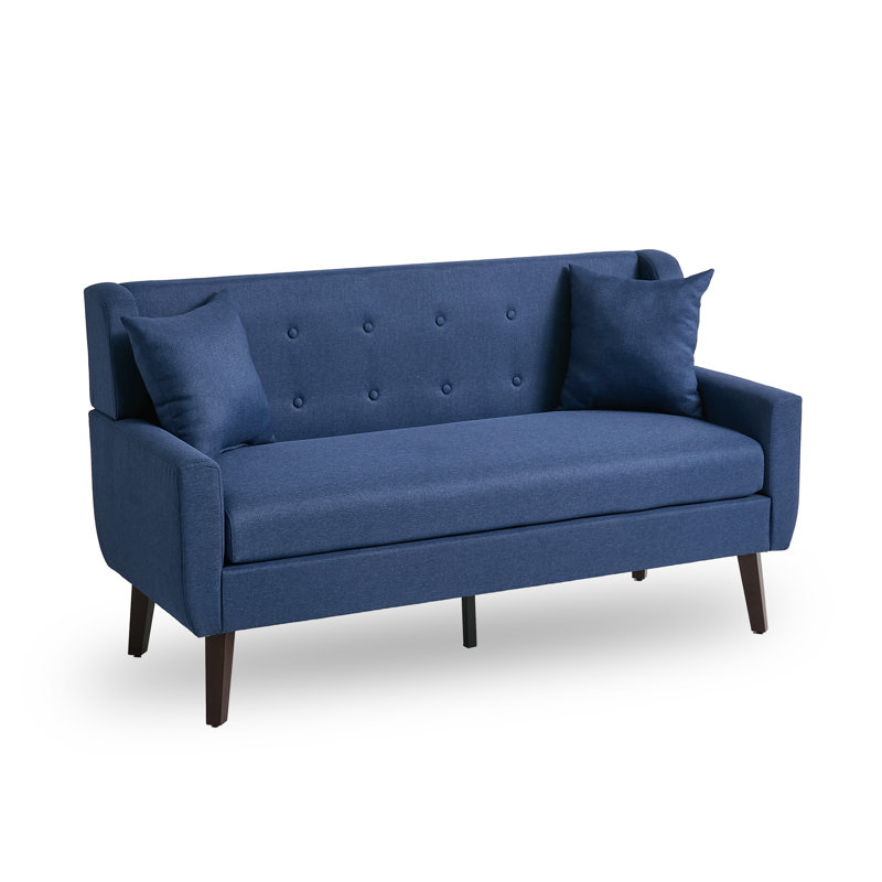 Causeuse Jaqueze, Blue Linen Blend