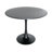 5-Piece Dining Set With 35" Round MDF Dining Table And 4 Plastic Side Chairs With Black Legs-1545801085