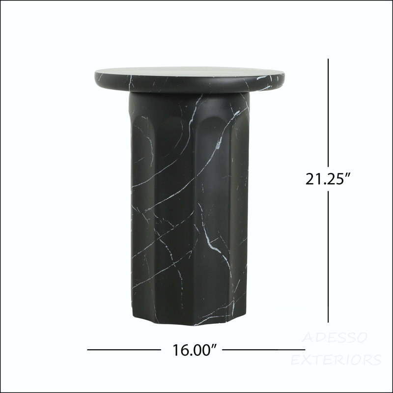 Table d'appoint en marbre noir MGO