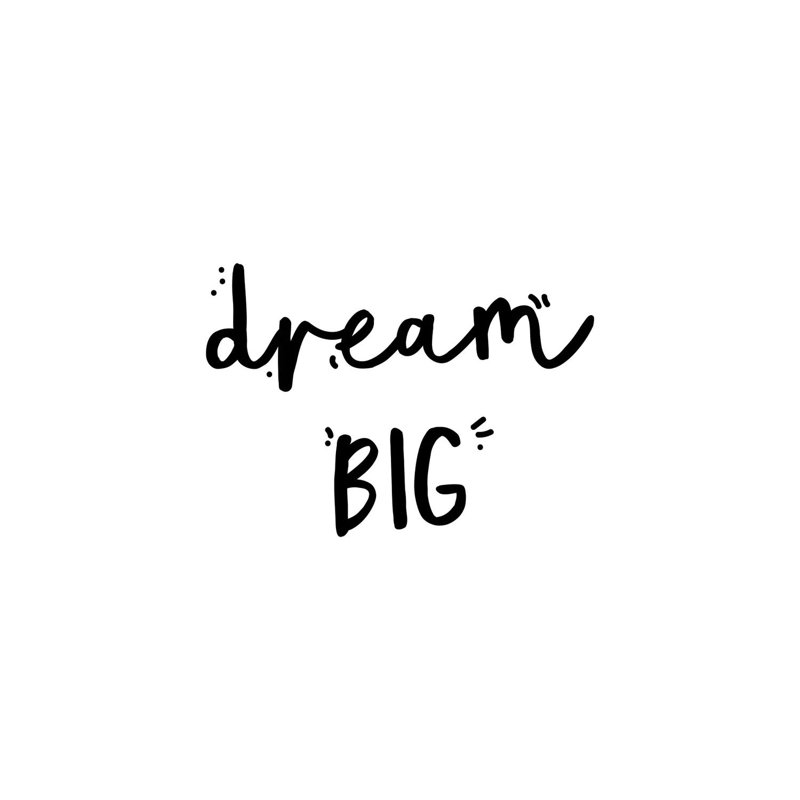 Dream Big by Mambo Art Studio - Wrapped Canvas Gallery-Wrapped Canvas Giclée, 66.04 cm H x 45.72 cm W