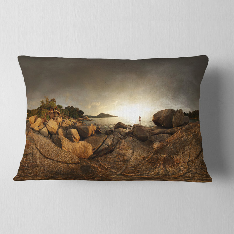 Coussin lombaire paysage