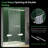 44-48" W x 80" H Double Sliding Semi- Frameless Shower Door with 5/16"(8mm) Clear Tempered Glass-71531747
