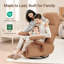 Fauteuil oscillant manuel Lullacloud avec accoudoirs à positions multiples et appui-tête réglable - Brun-126486574