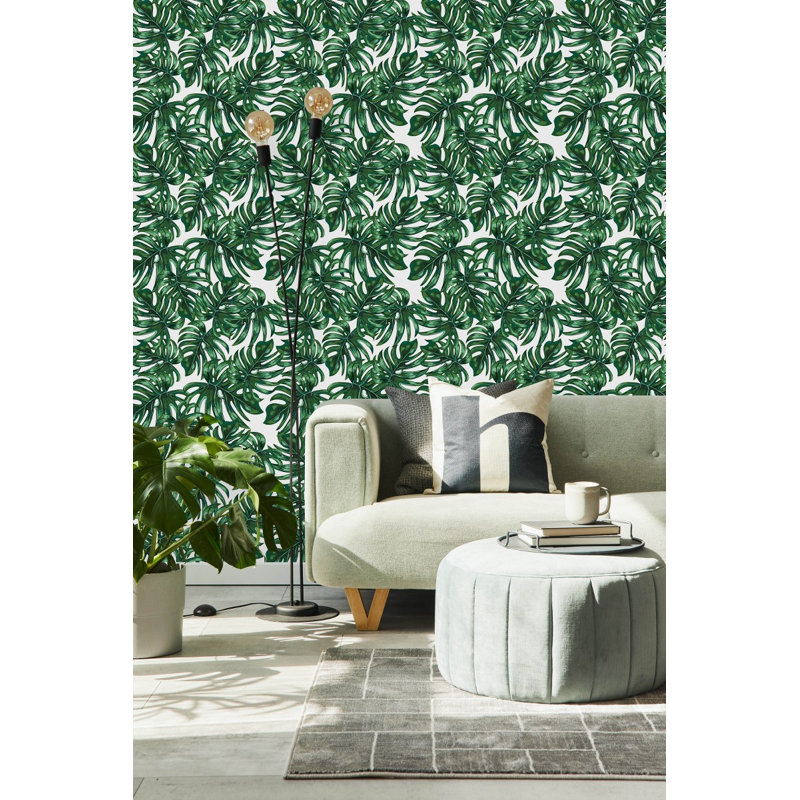 Panneau de papier peint Kaseta Monstera, L 2,08 pi x L 10,42 pi