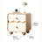 1pc, A Small And Simple Bedside Cabinet Made Of Solid Wood With Wavy Patterns, A Mid-style, Light Luxury And High-end Storage Cabinet For Home Use-2088232298