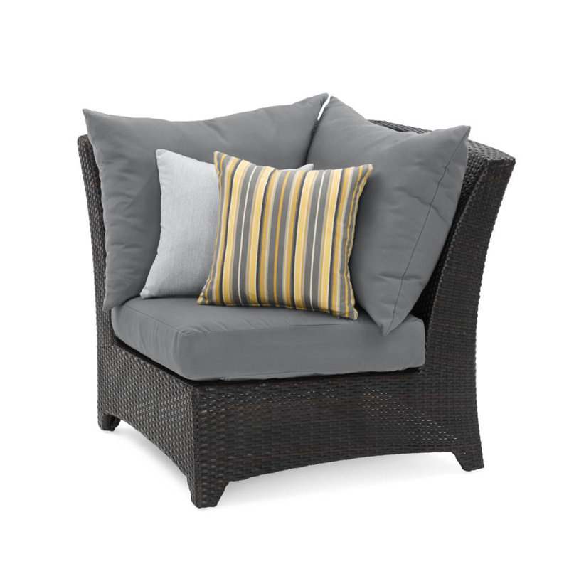 Deco 6 Piece Setting Group with Cushions, Charcoal Grey Sunbrella®