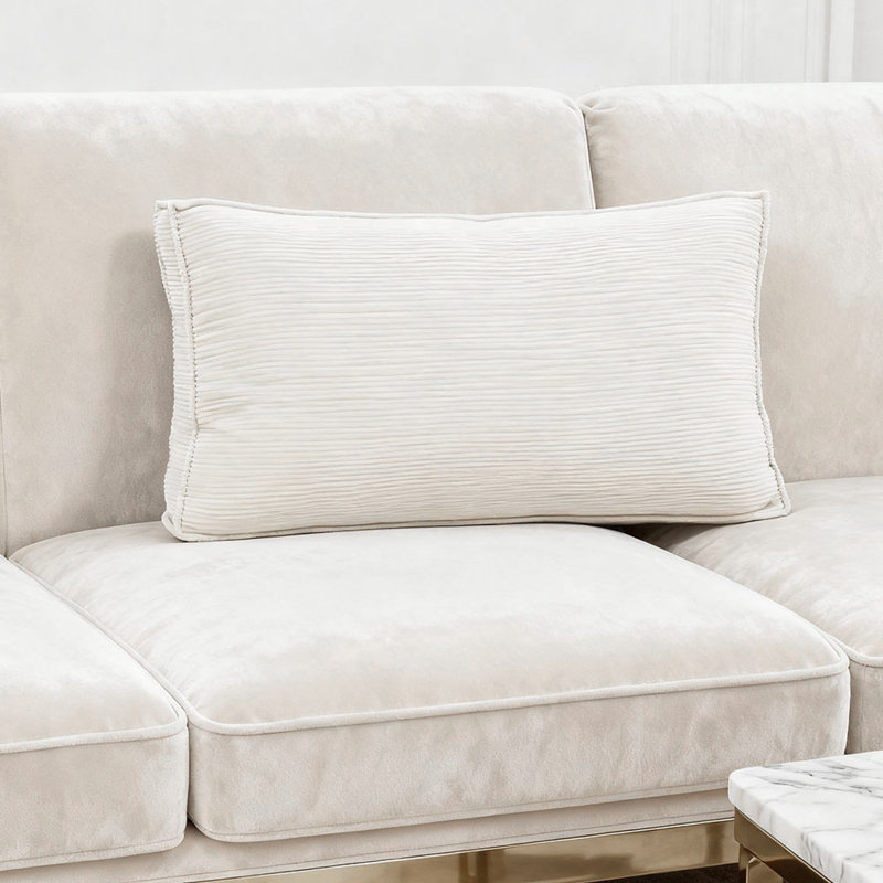 Cotton Backrest Cushion, White