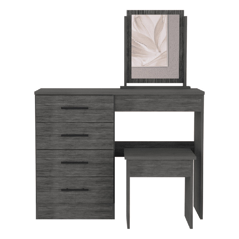 Slay Dressing Table with Mirror, Grey