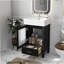 Meuble-lavabo de 20 pouces avec lavabo en céramique et beaucoup de rangement - idéal pour les petites salles de bain