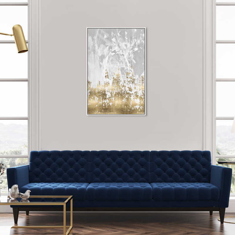 «Ros moment Abstract Our Moment Paint Strokes», reproduction d'art graphique sur toile, H 36 po x l 24 po, Blanc