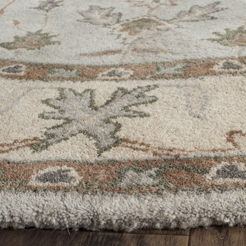 Tressler Hand Tufted Wool Oriental Rug, Round 6'