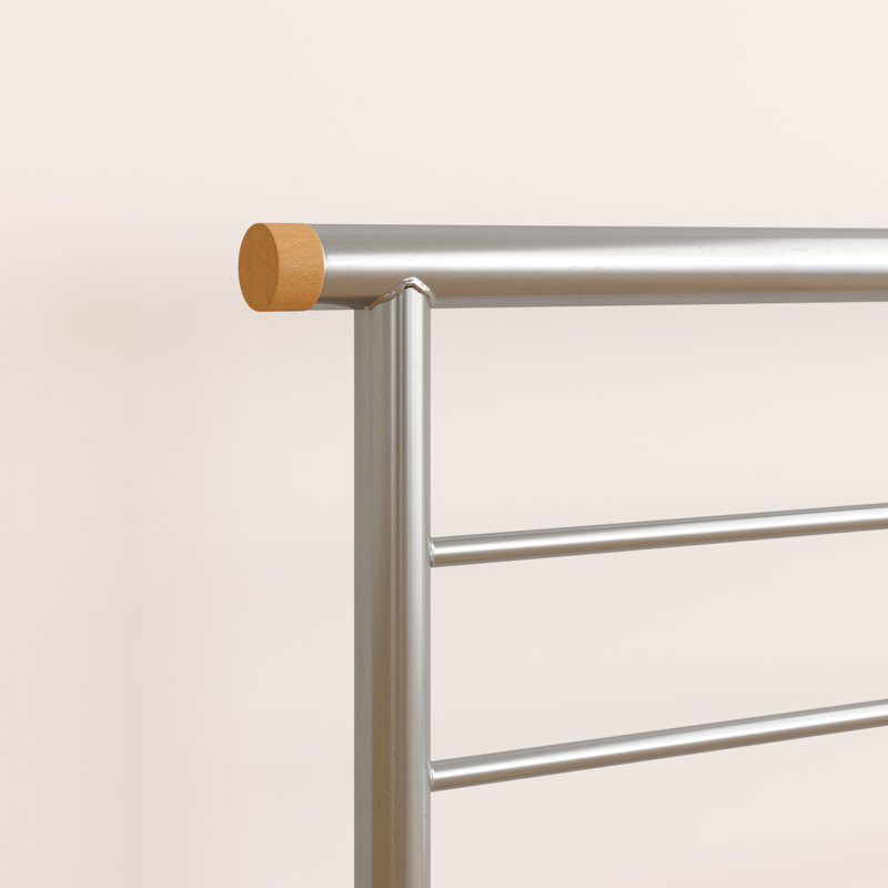 Algona Bed Frame, Double (4'6), Silver