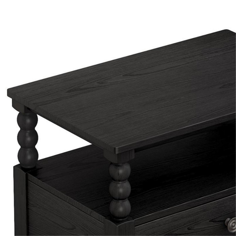 Table de chevet Rubyjane, Noir