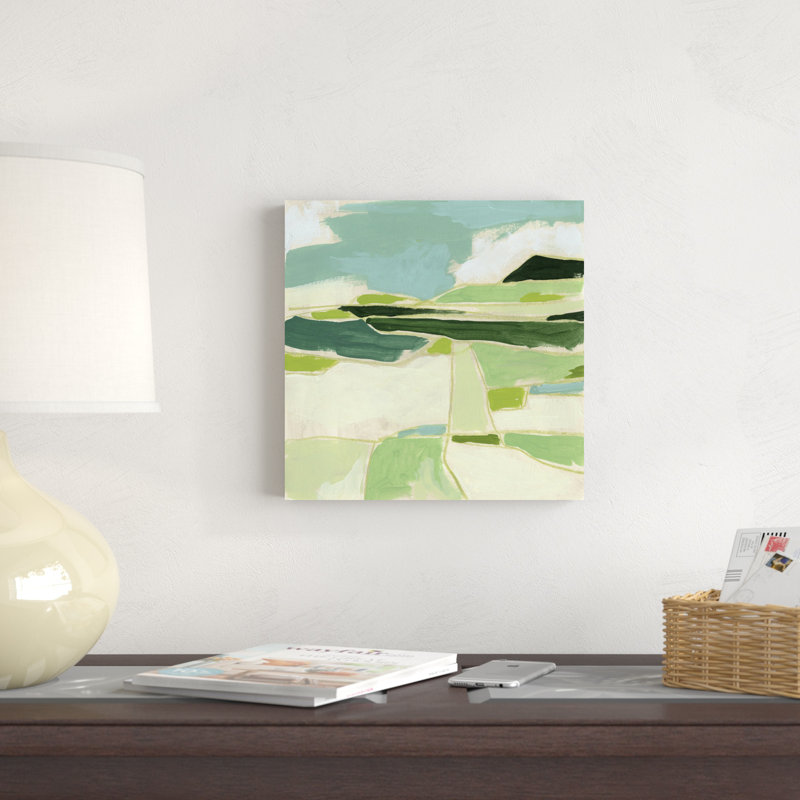 Paysage vert II, H 12 po x l 12 po