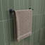 Metra Matte Black Towel Rail Flexi-Fix Bathroom Accessories