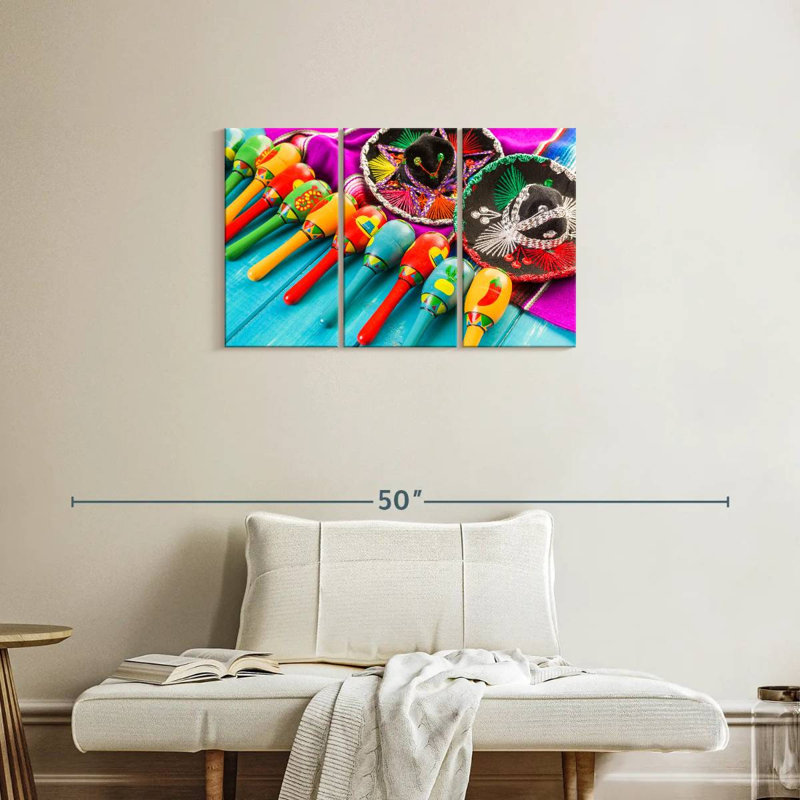 Maracas de la fête mexicaine Lelend, H 20 po x l 33 po