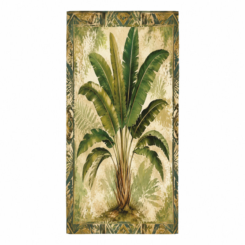 Serviette de plage 1PCS Tropical Banana Leaf
