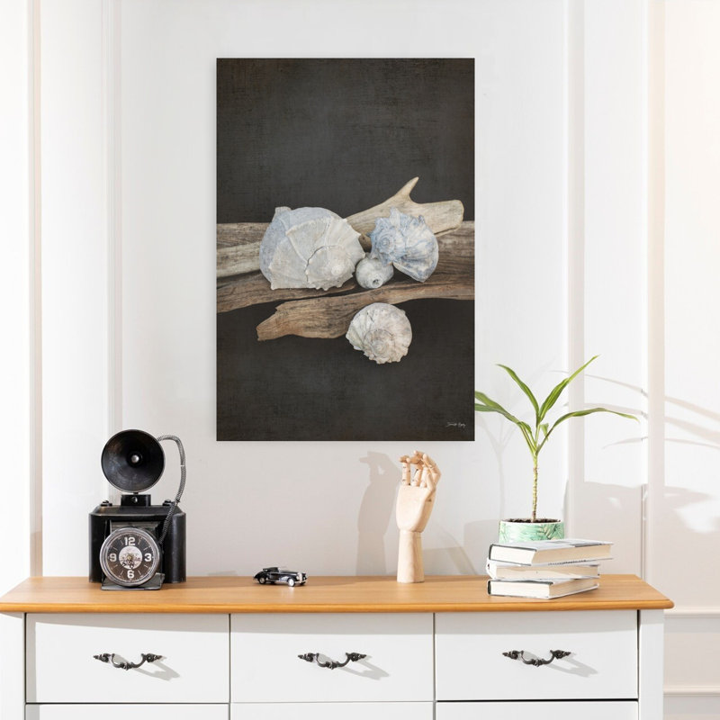 Art côtier abstrait rétro «Sea III», H 24 po x l 16 po