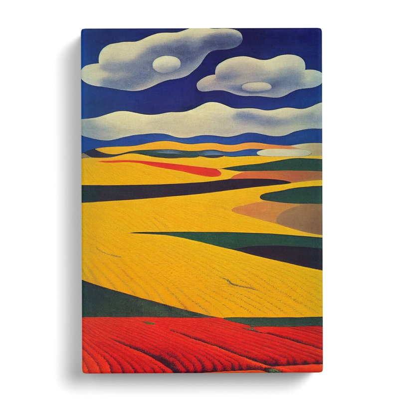 Wheat Field Impressionism Vol.2 - Wrapped Canvas, 50cm H x 35cm W x 3cm D