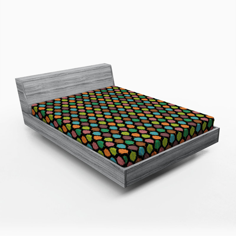 Microfiber Floral Fitted Sheet, Full Fitted Sheet