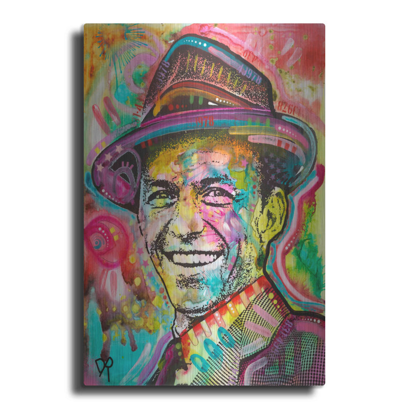 17 Storeys 'Frank Sinatra IV' by Dean Russo, Metal Wall Art, 16" H x 12" W