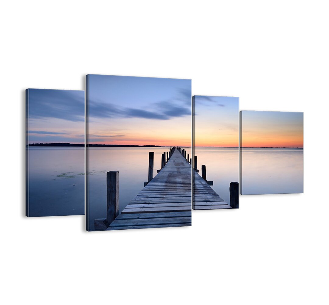 4-tlg. Leinwandbilder-Set - Fotografie „Calm Sunny Dusk”