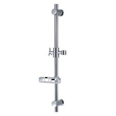 Barre coulissante réglable 28 "avec porte-savon intégré