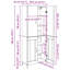  Highboard Artisan Oak 69.5 X 34 X 180 Cm Engineered Wood-451604182