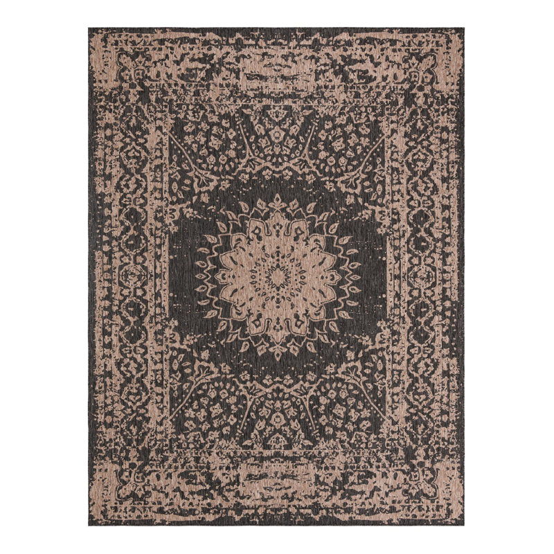 Tapis intérieur / extérieur Ornate Lamotte, Rectangle 9 pi x 12 pi