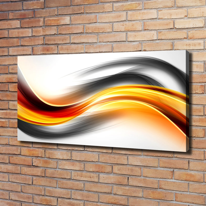 Waves Abstraction - Wrapped Canvas Print