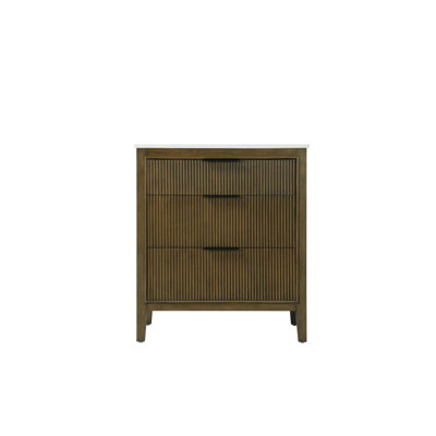 Meuble-lavabo simple 30 po en chêne noisette