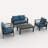 Rotella 4 - Person Outdoor Seating Group with Cushions-475994910-475994911