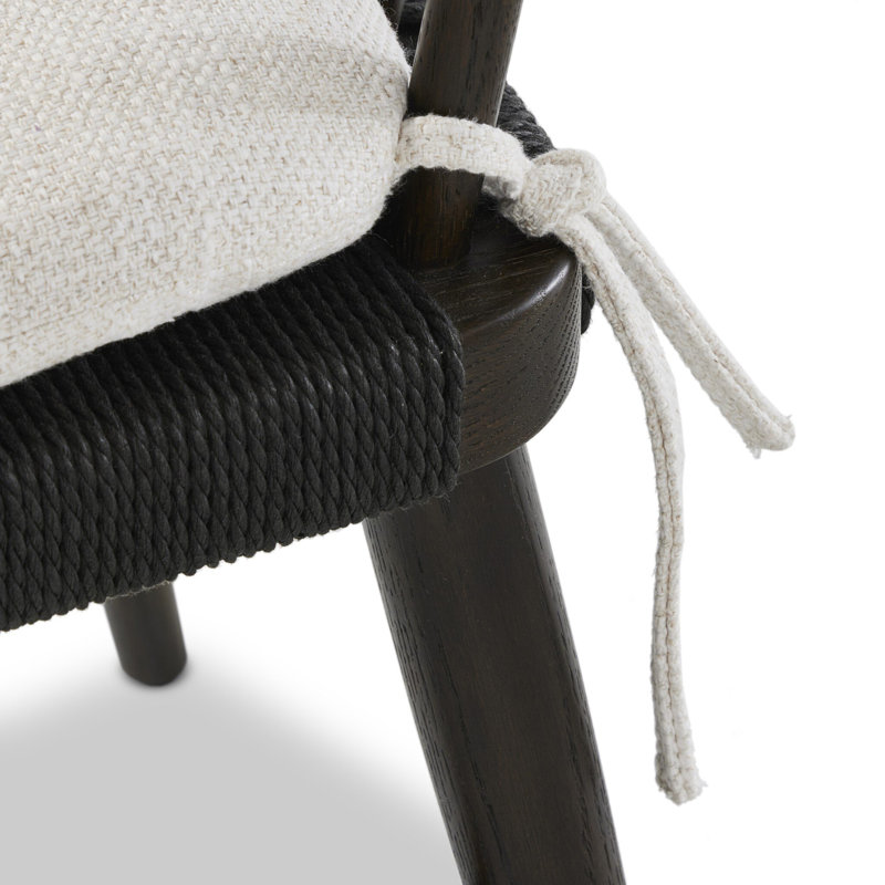 Kershaw Upholstered Dining Chair, Black