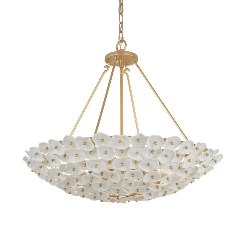 Luminaire suspendu 6 lumières 28 "Coastlyn, 240 W, Six lumières, H 24,5 po x l 24,5 po x P 28 po