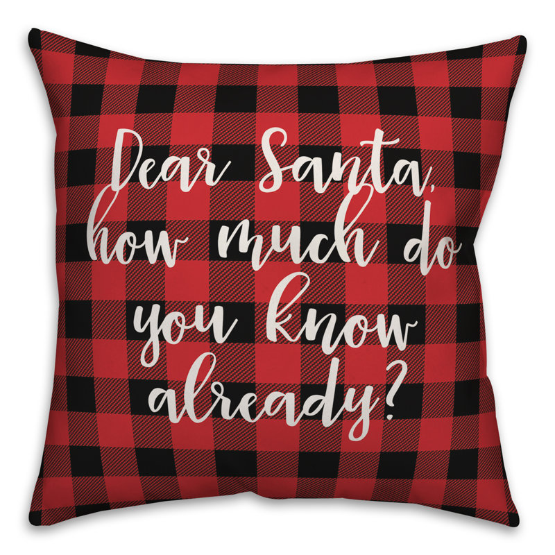 Plaid Throw Pillow, Throw Pillow