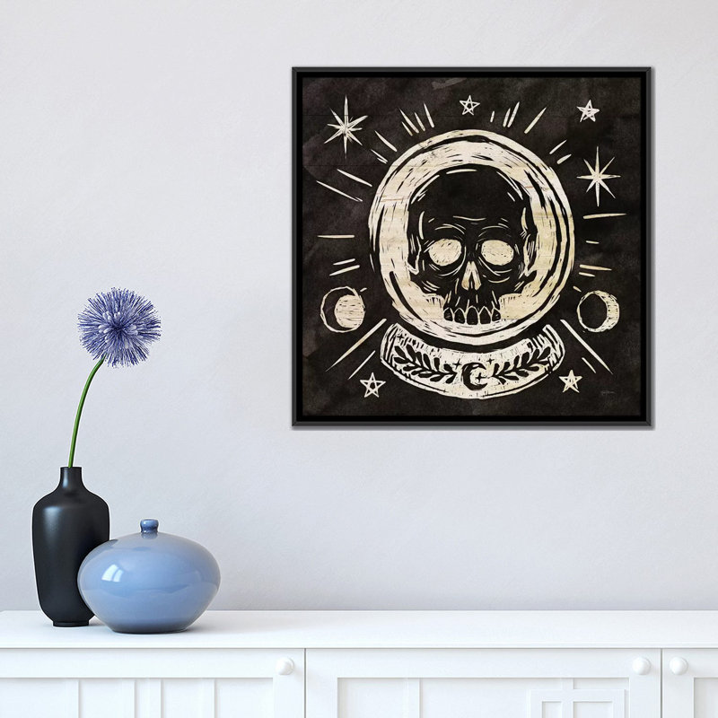 «Mystical Halloween Wood III», impression sur toile, H 18 po x l 18 po x P 1,5 po, Toile avec cadre noir, Pas de tapis