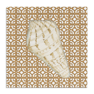 Coastal Tile And Shell Canvas, design by Lee Ann Sanders