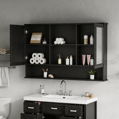Armoire de toilette murale à miroir